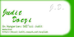 judit doczi business card